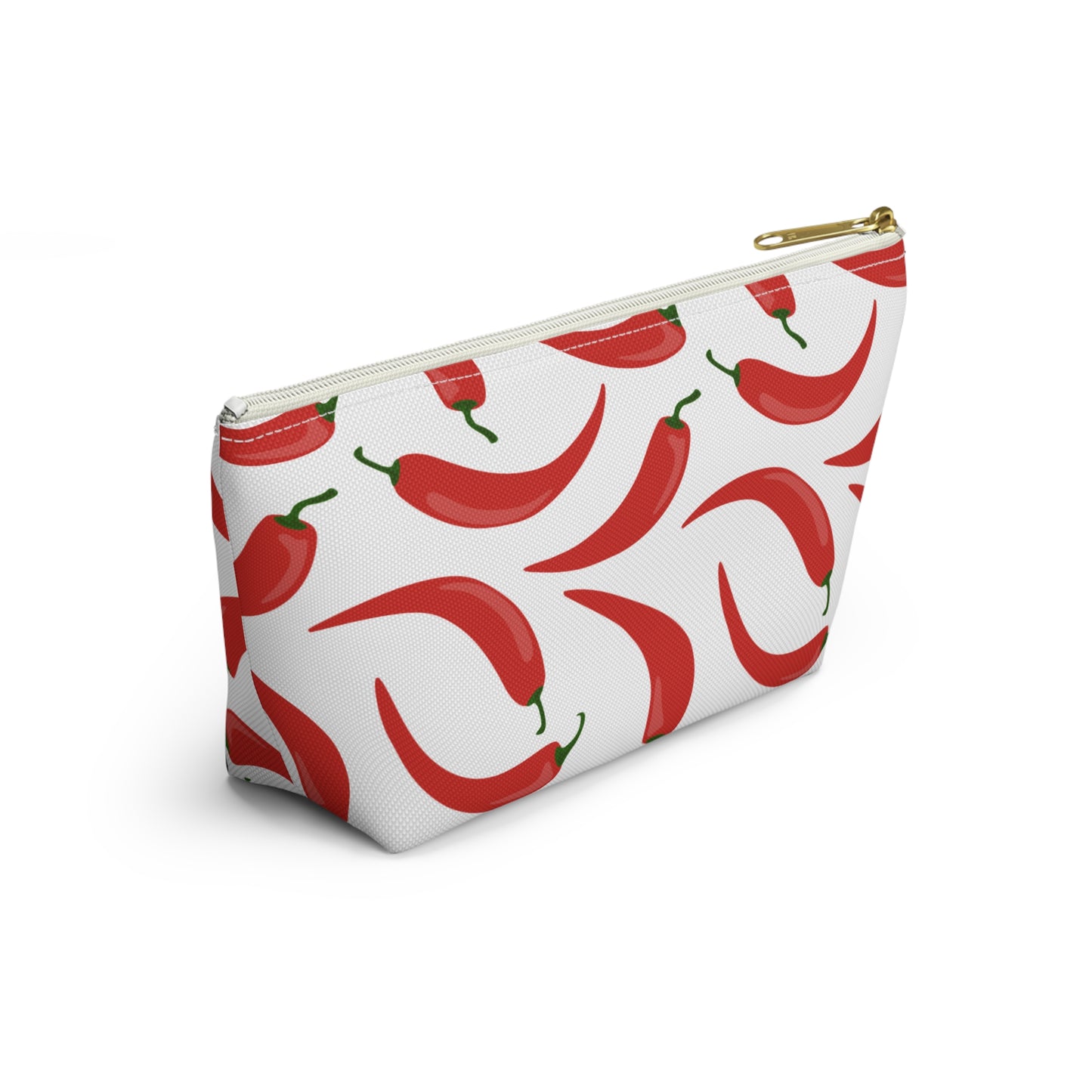Spicy Red Chili Pepper Cosmetic Pouch |  Zipper Makeup Bag