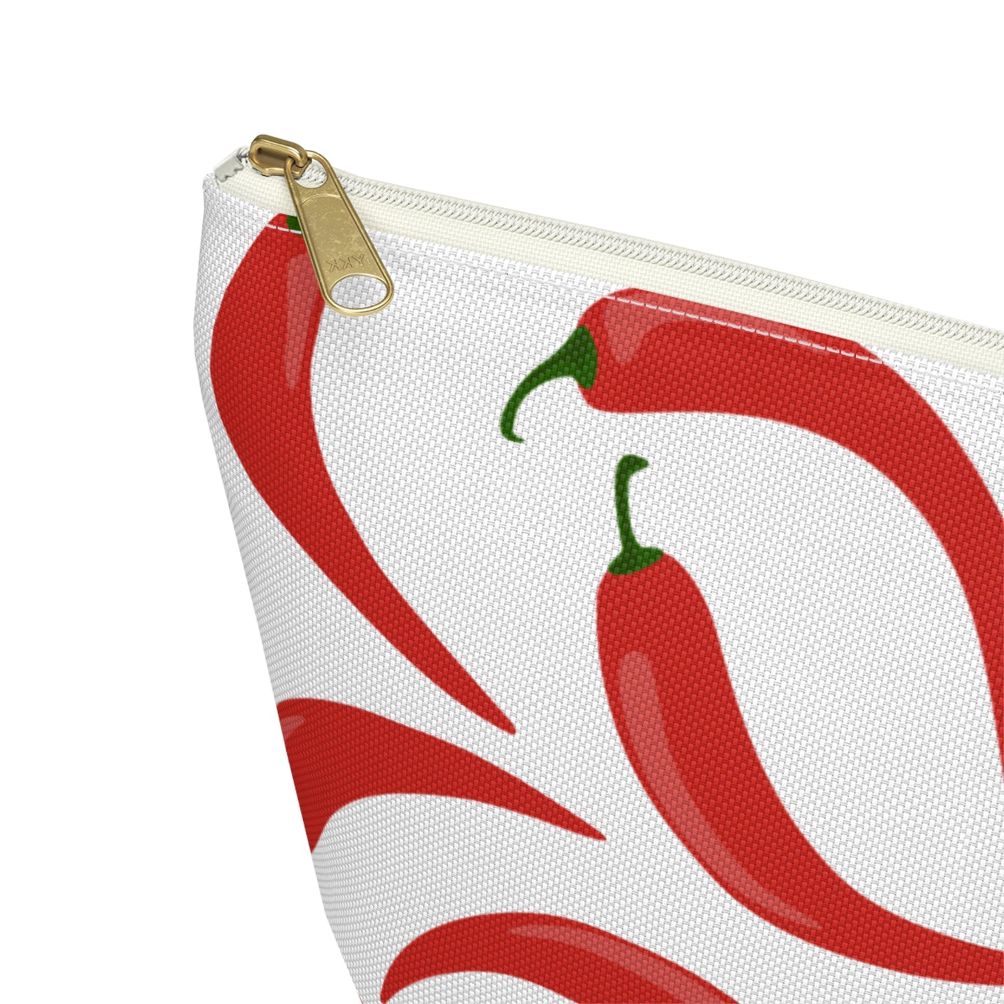 Spicy Red Chili Pepper Cosmetic Pouch |  Zipper Makeup Bag