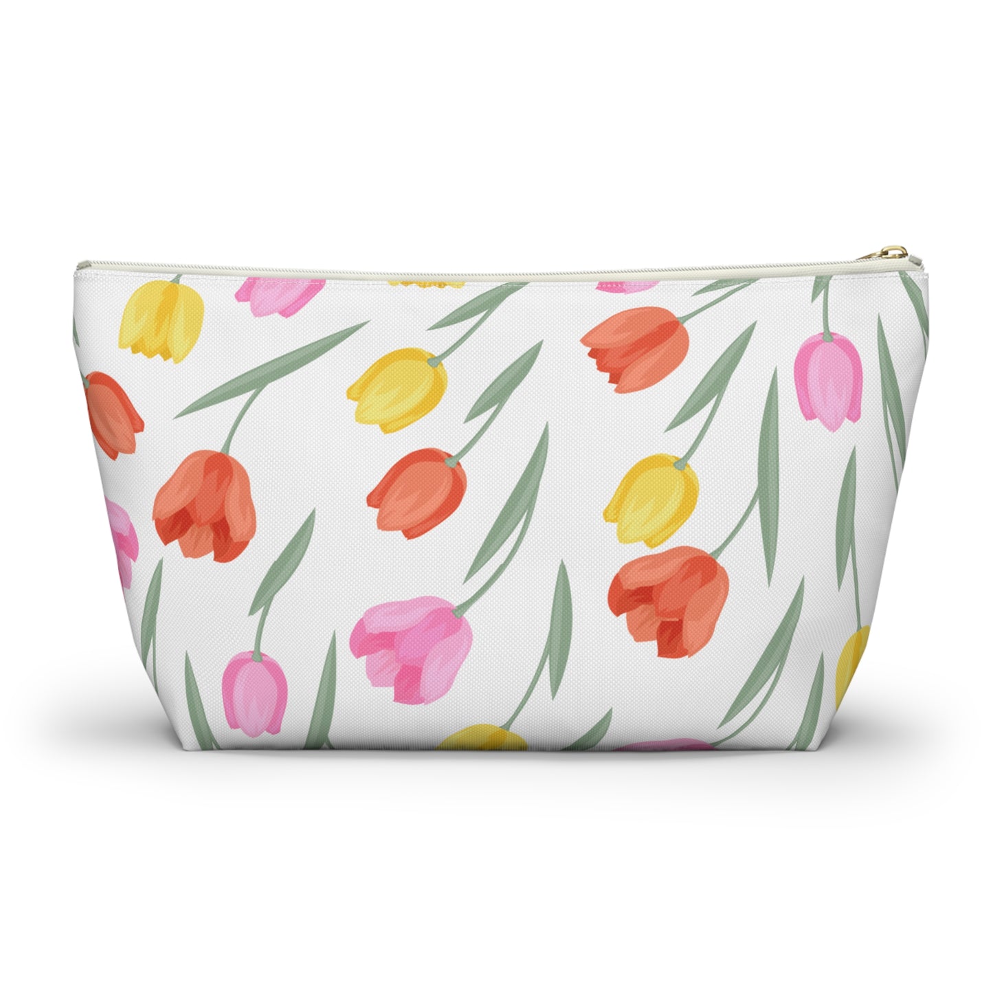 Tulip Cosmetic Pouch |  Zipper Makeup Bag