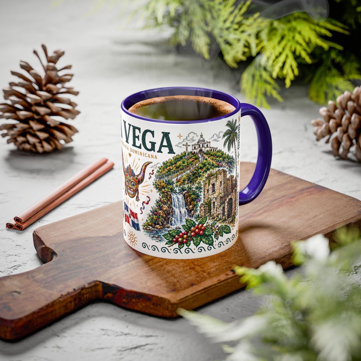 La Vega Dominican Republic Mug | Vintage Dominican Heritage Coffee Cup