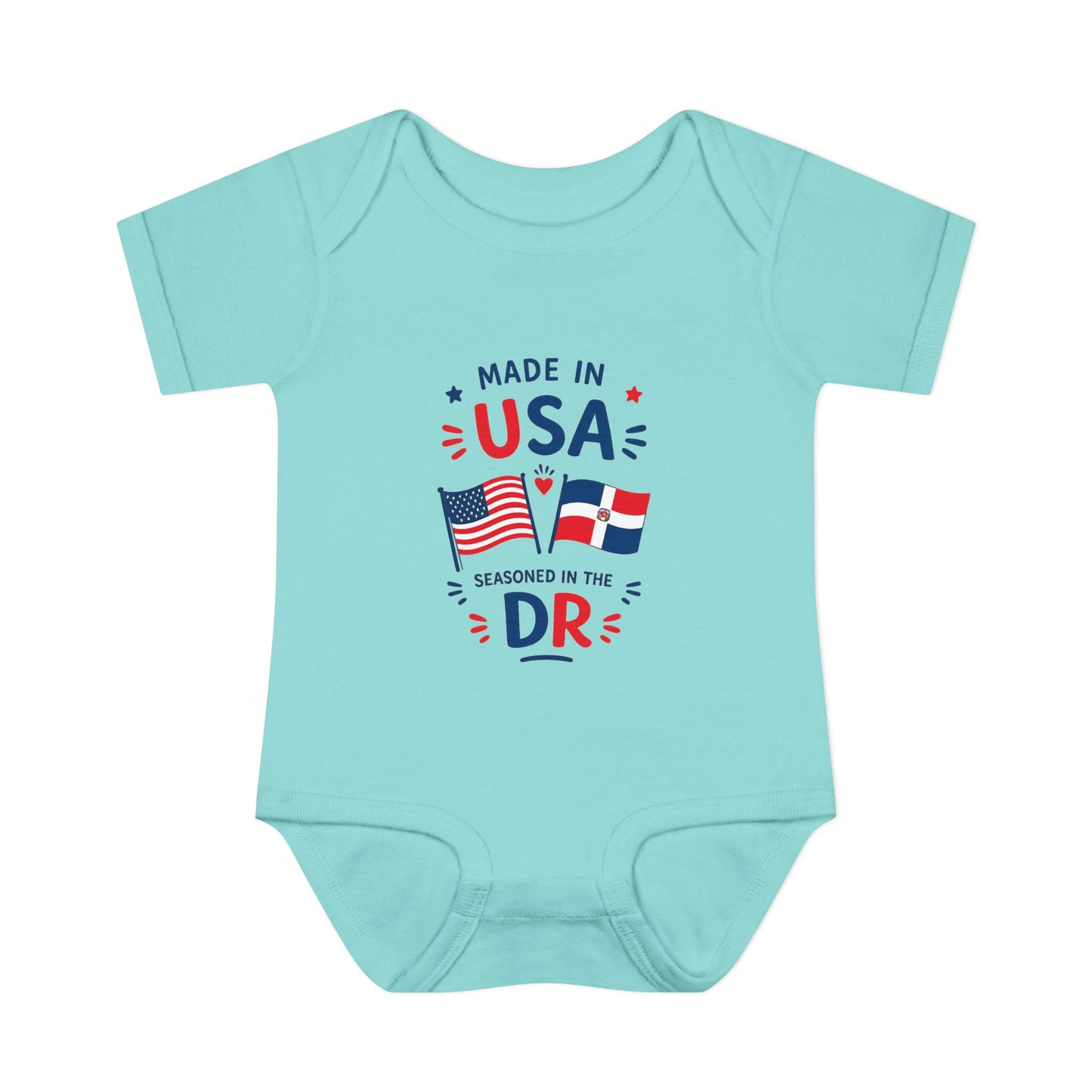Dominican Baby Onesie | Made in USA Seasoned in Dominican Republic Bodysuit | Dominican Baby Gift