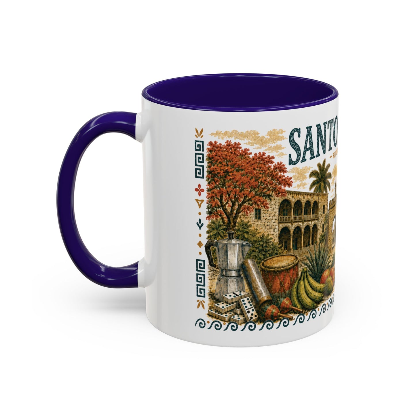 Santo Domingo Dominican Republic Mug | Illustration Ceramic Coffee Mug | Dominican Souvenir Gift