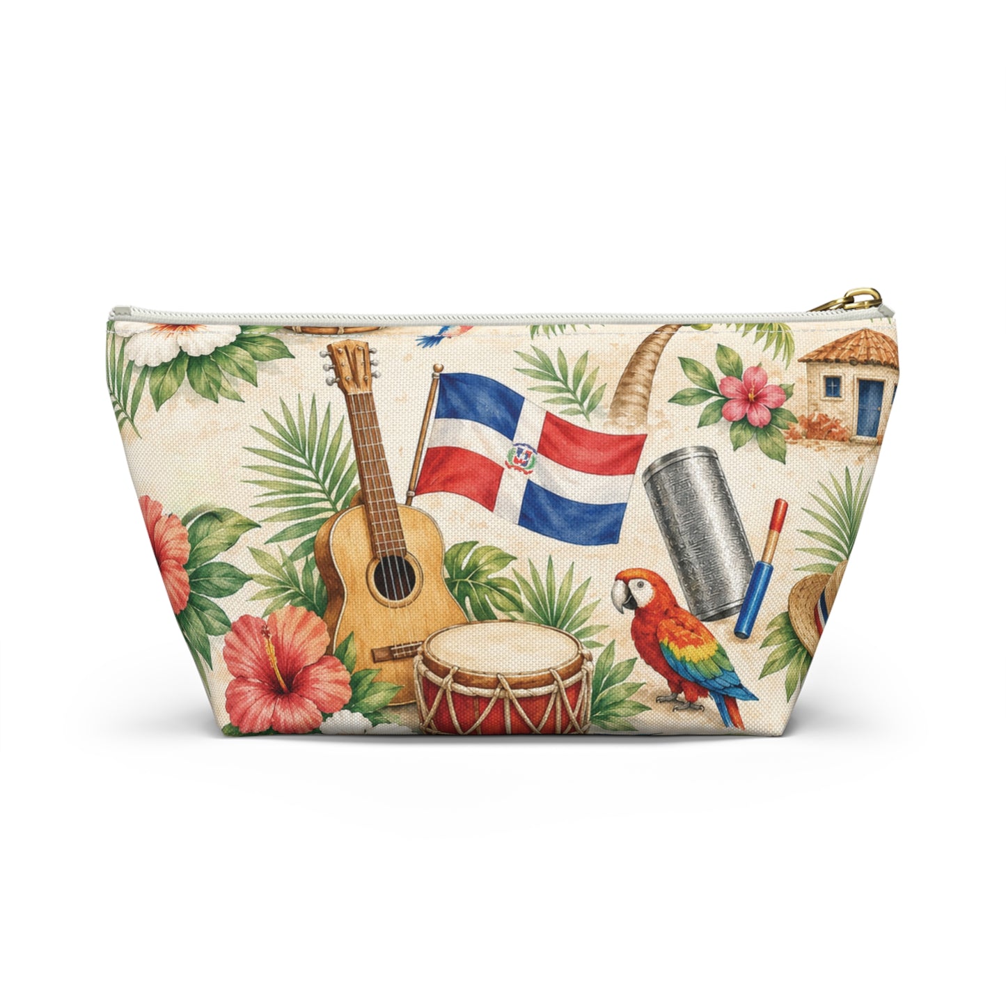 Dominican Republic Travel Pouch | Zipper Makeup Bag