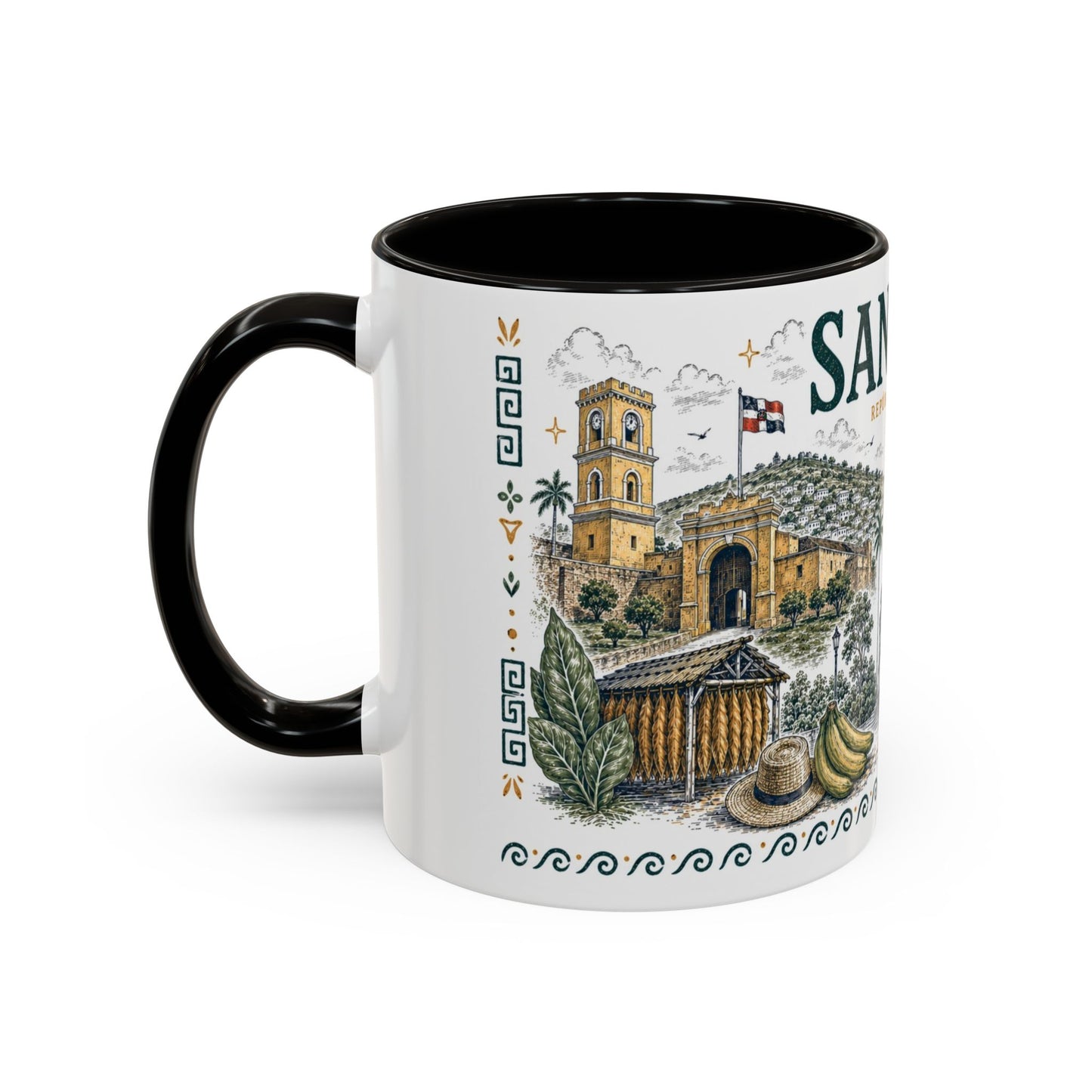 Santiago de los Caballeros Dominican Republic Mug | Vintage Dominican Heritage Coffee Cup