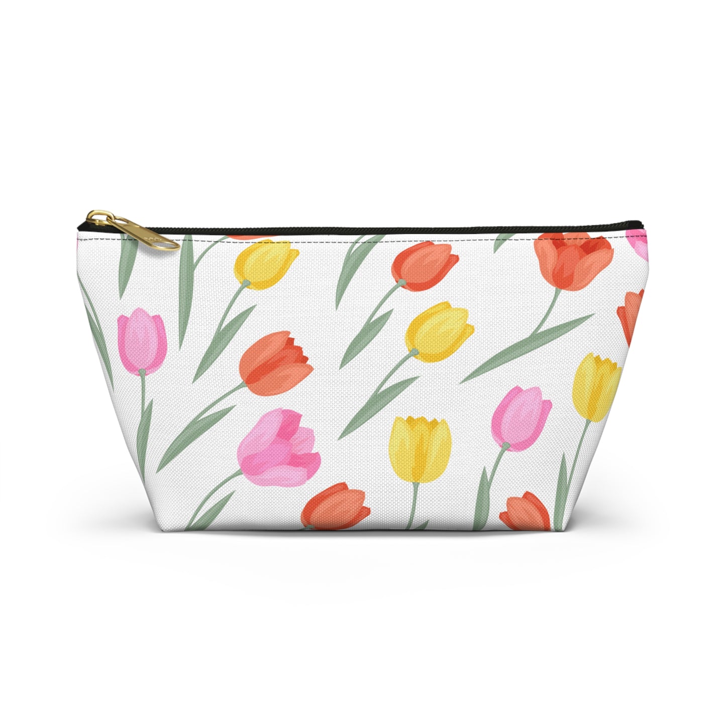 Tulip Cosmetic Pouch |  Zipper Makeup Bag