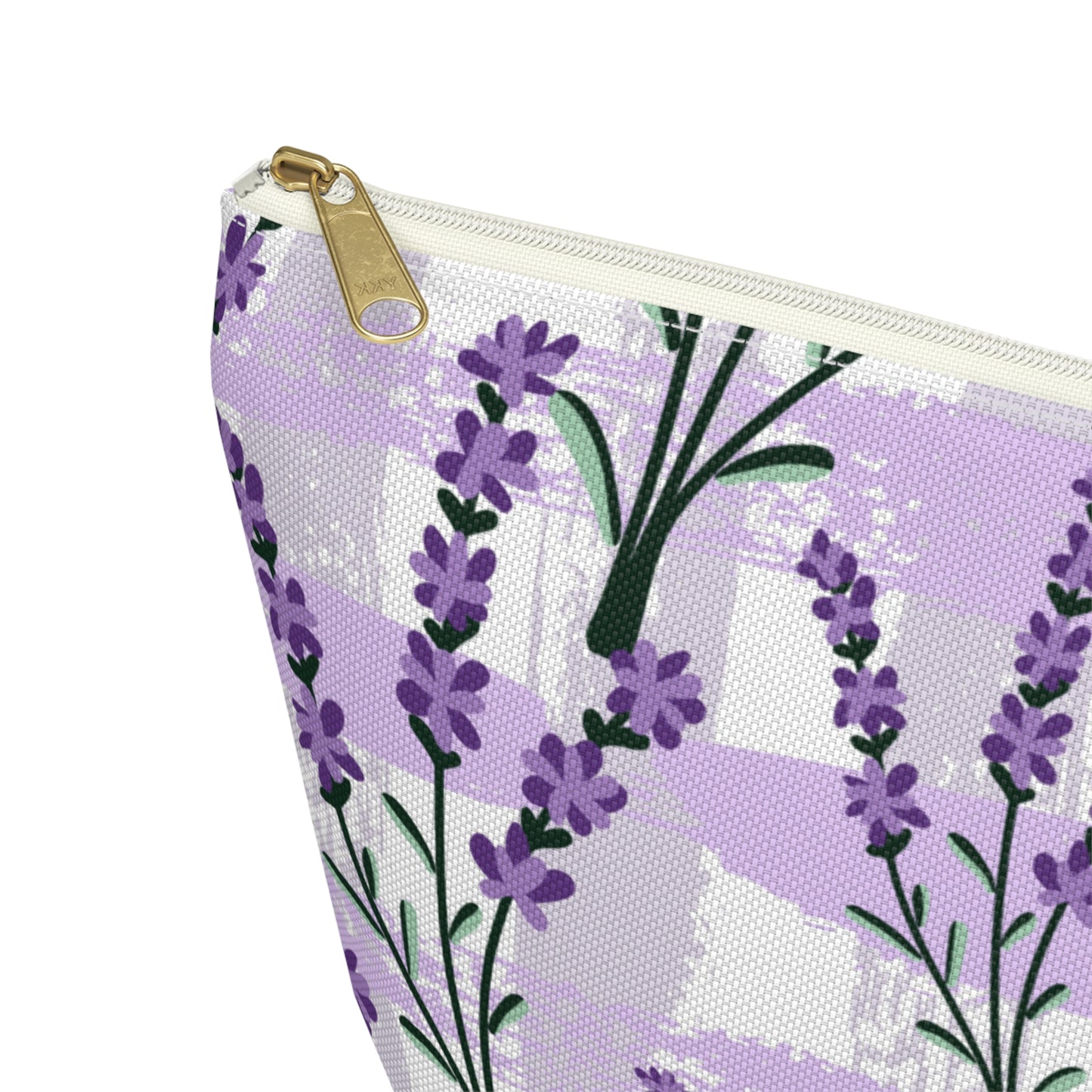 Lavender Cosmetic Pouch |  Zipper Makeup Bag
