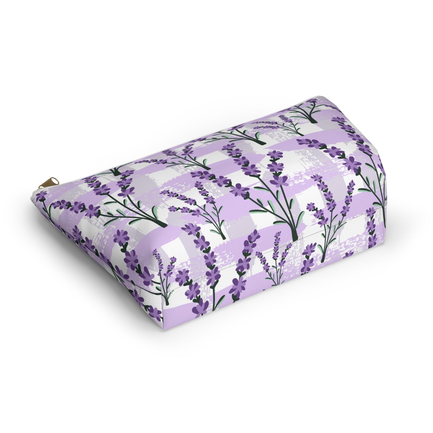 Lavender Cosmetic Pouch |  Zipper Makeup Bag