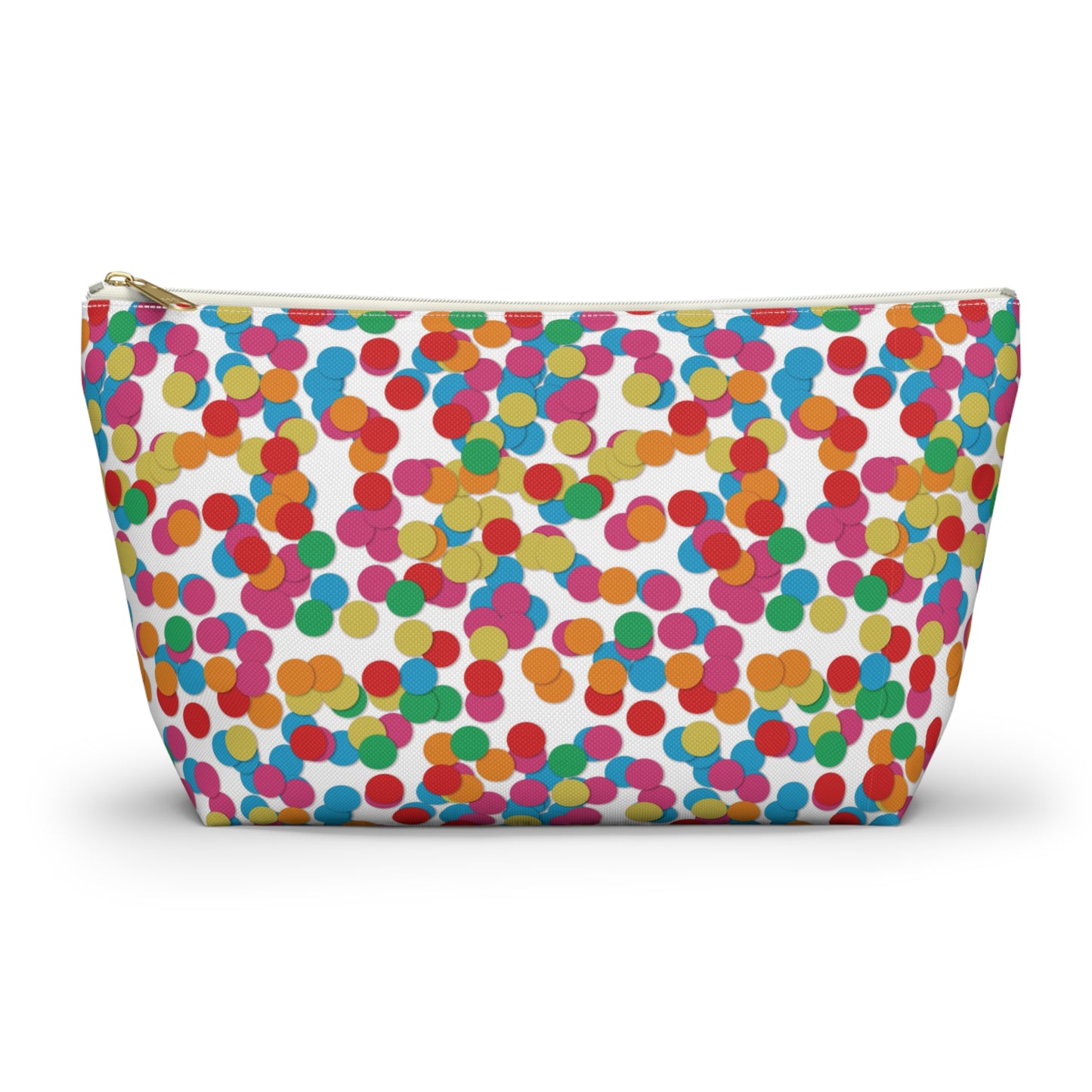 Confetti Dot Cosmetic Pouch | Zipper Makeup Bag