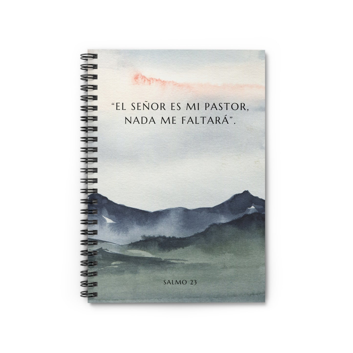 Christian Prayer Journal in Spanish | Salmo 23 Notebook | “El Señor es Mi Pastor” Inspirational Spiral Notebook
