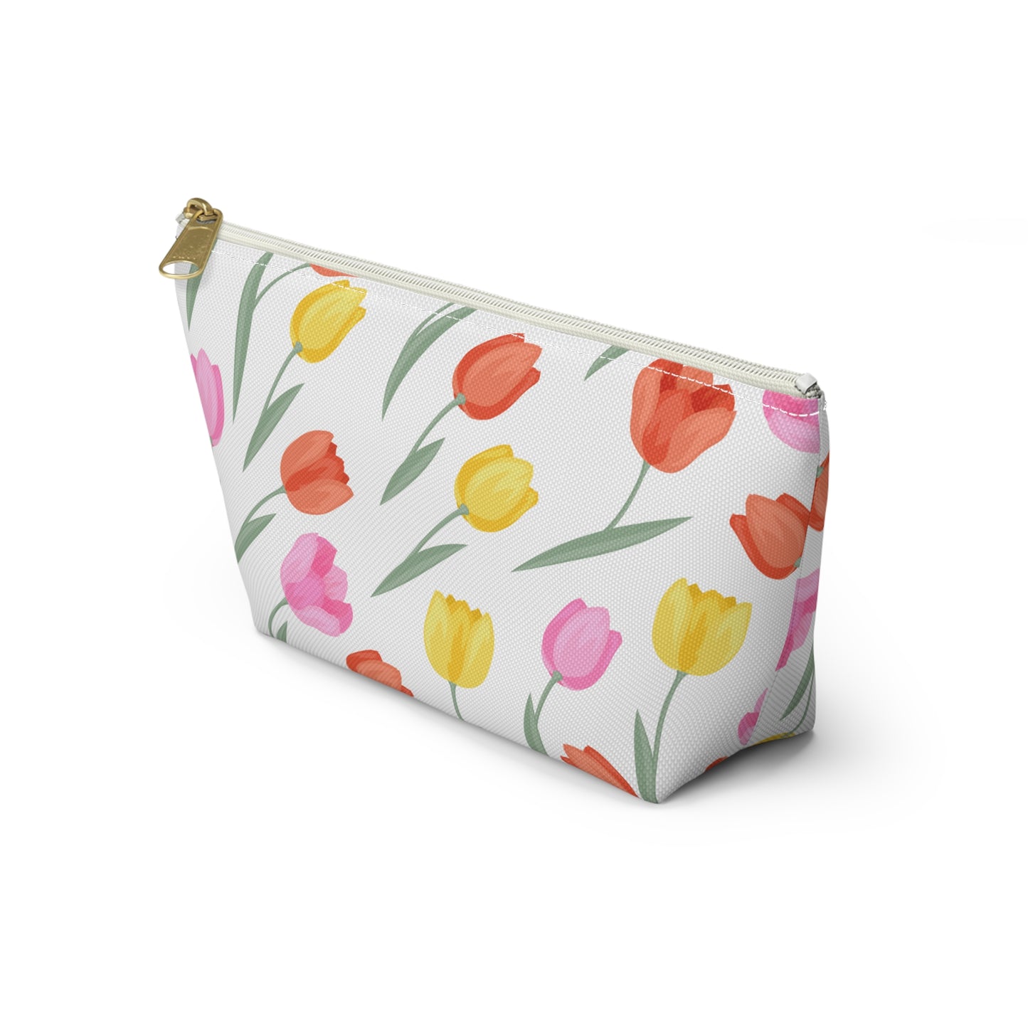 Tulip Cosmetic Pouch |  Zipper Makeup Bag