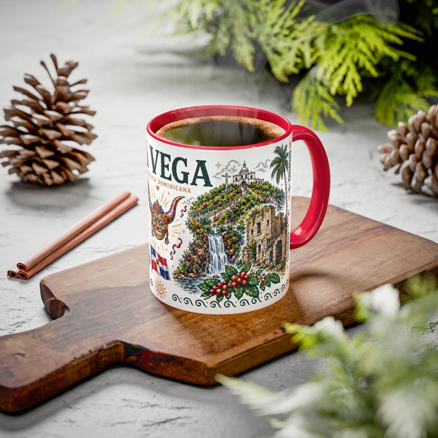 La Vega Dominican Republic Mug | Vintage Dominican Heritage Coffee Cup