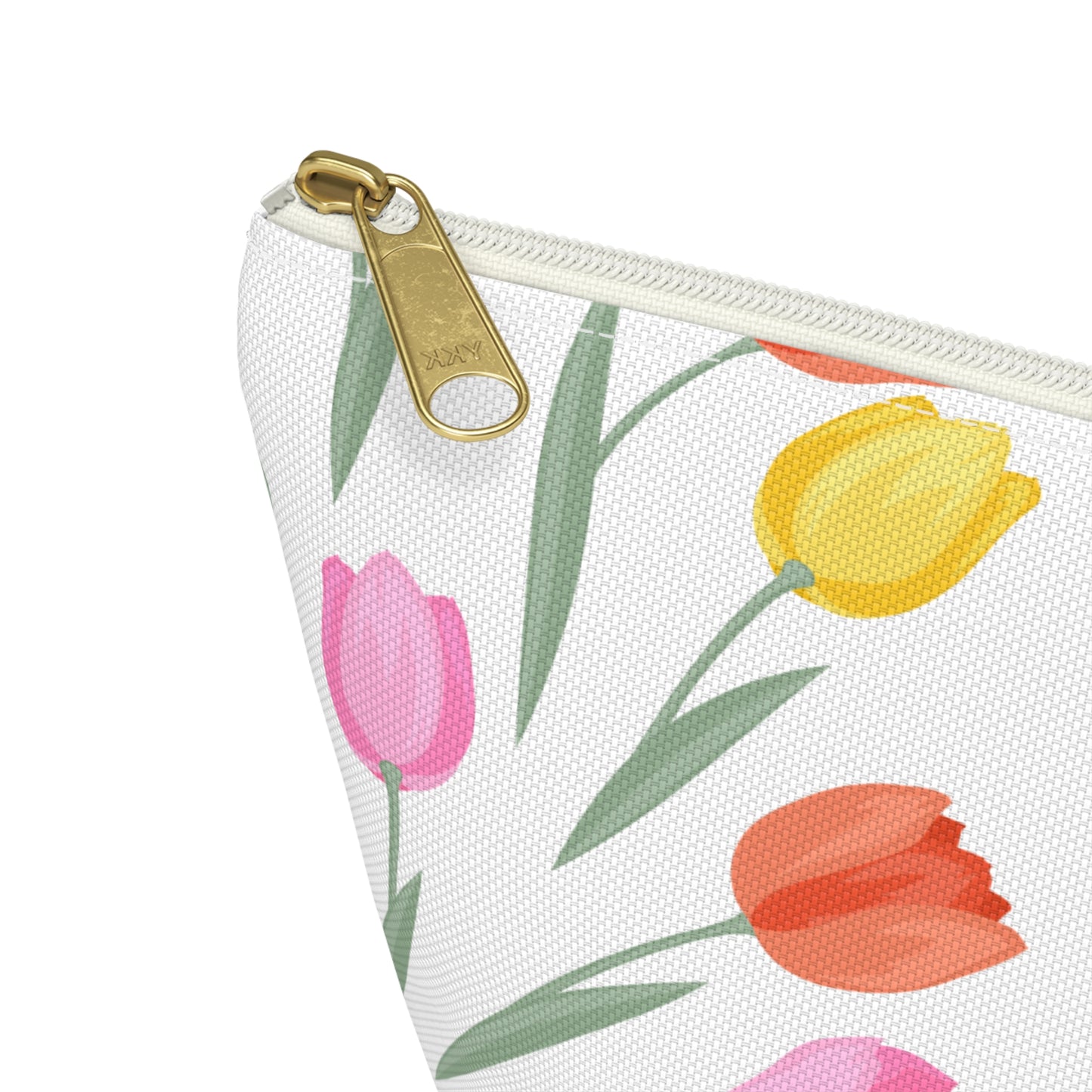 Tulip Cosmetic Pouch |  Zipper Makeup Bag
