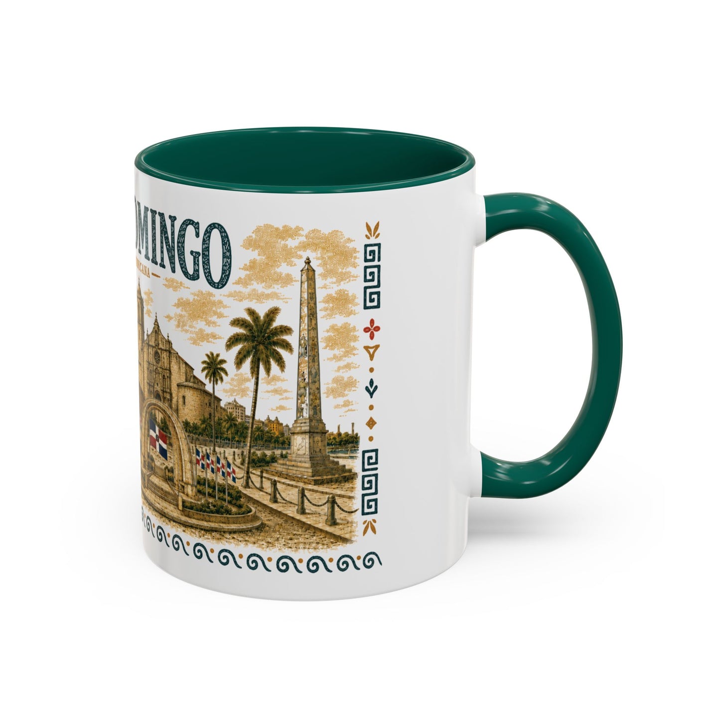 Santo Domingo Dominican Republic Mug | Illustration Ceramic Coffee Mug | Dominican Souvenir Gift
