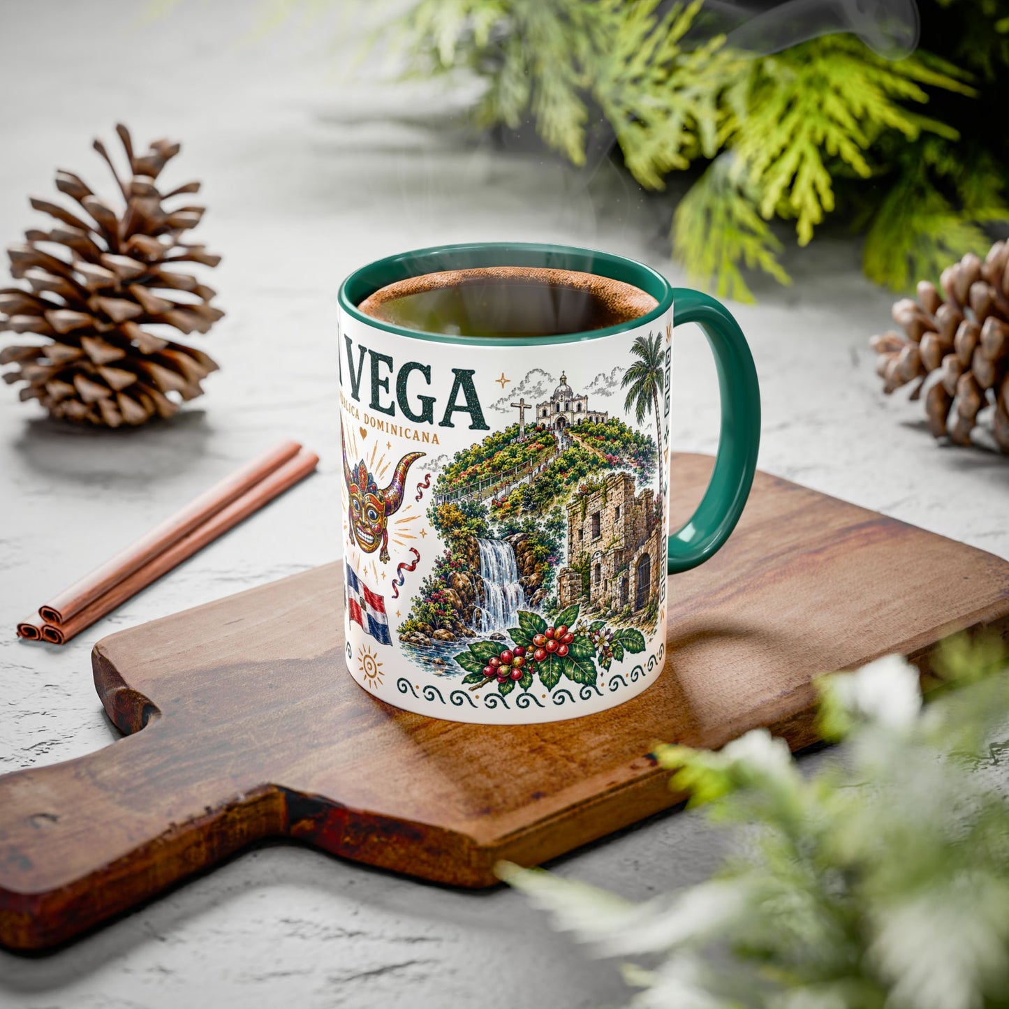 La Vega Dominican Republic Mug | Vintage Dominican Heritage Coffee Cup