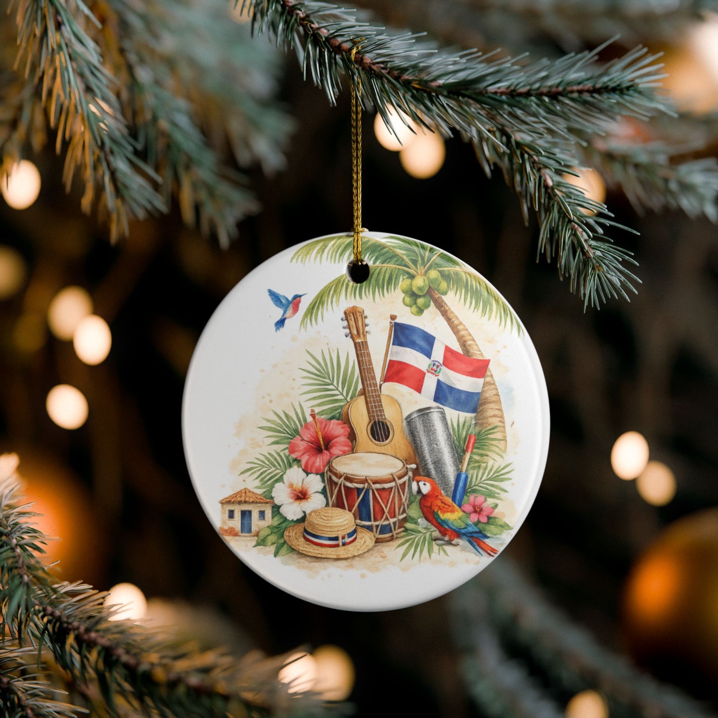 República Dominicana Ceramic Ornament