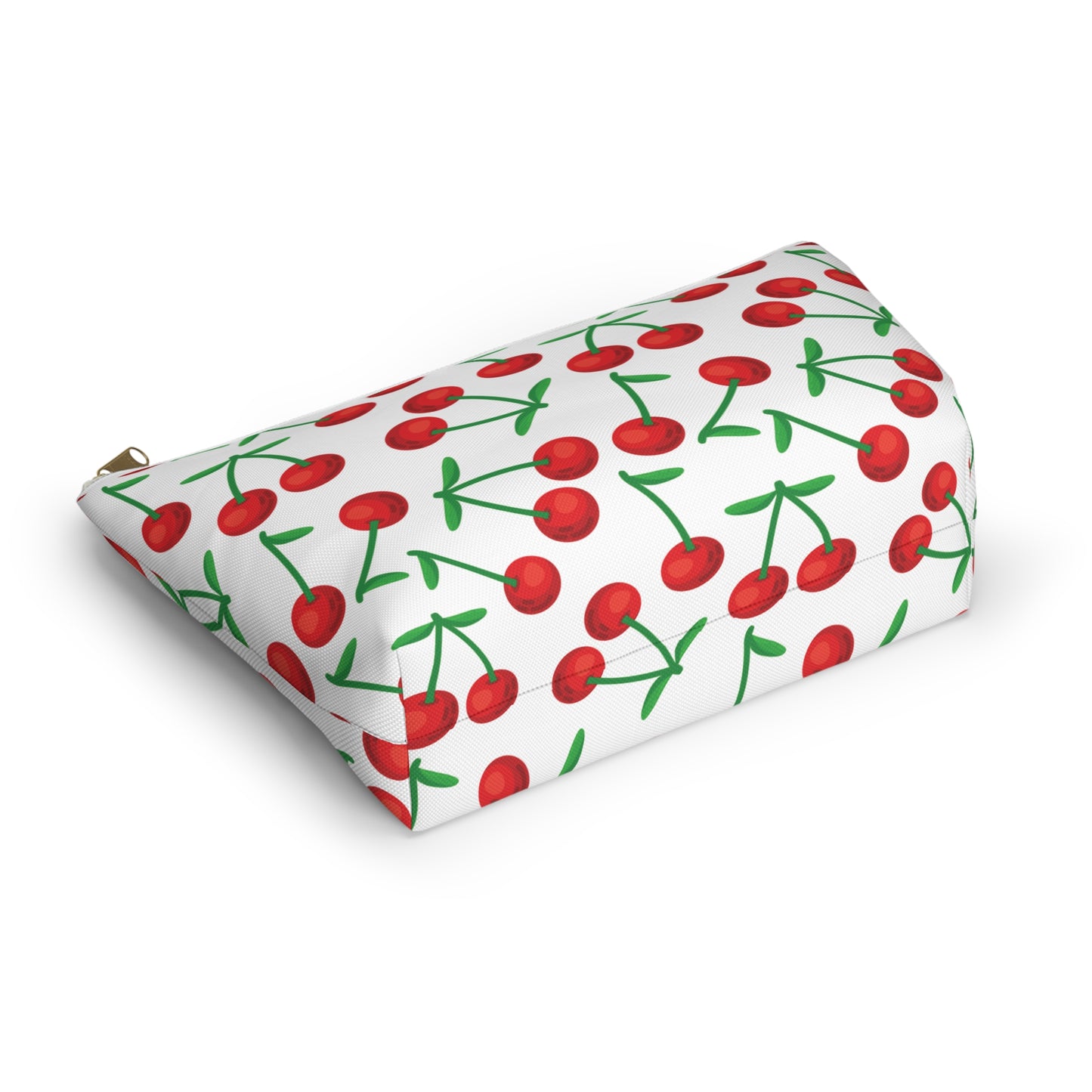 Cherry Pattern Cosmetic Pouch |  Zipper Makeup Bag
