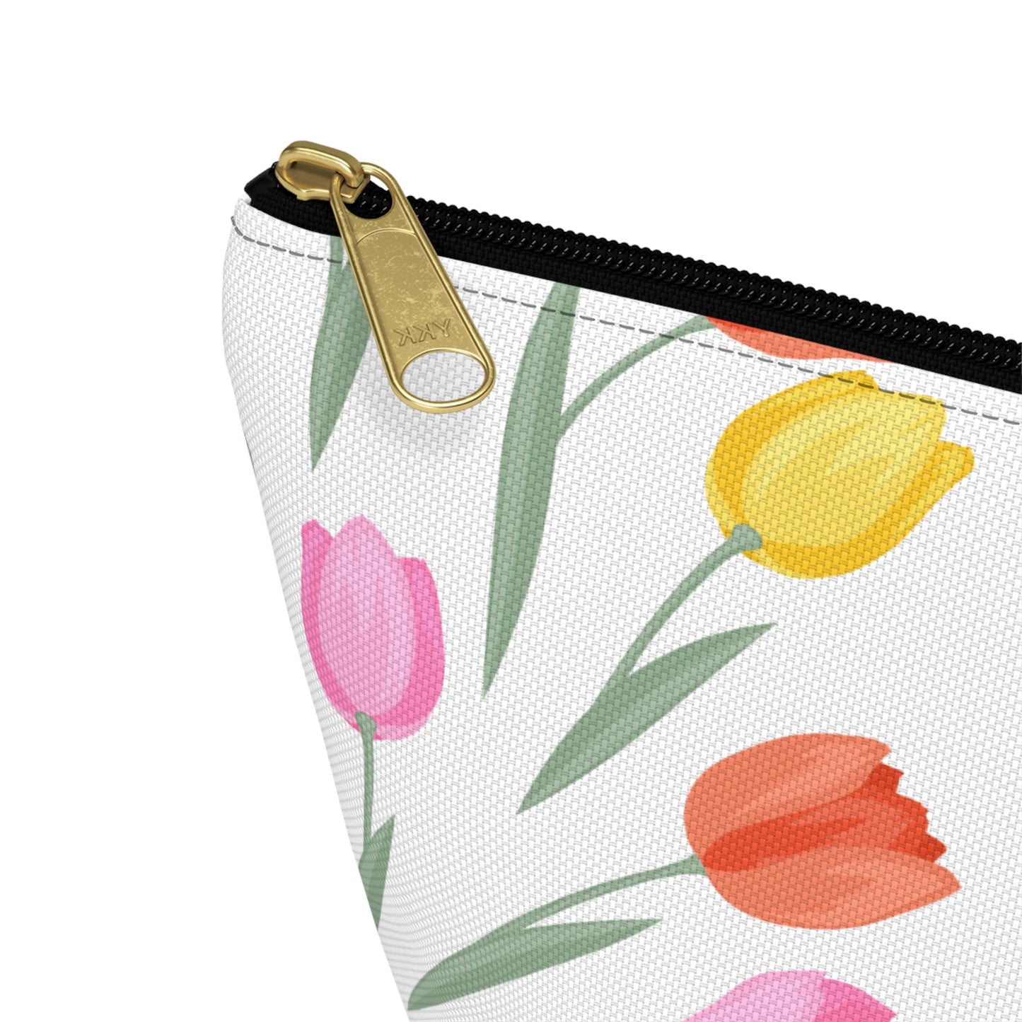 Tulip Cosmetic Pouch |  Zipper Makeup Bag