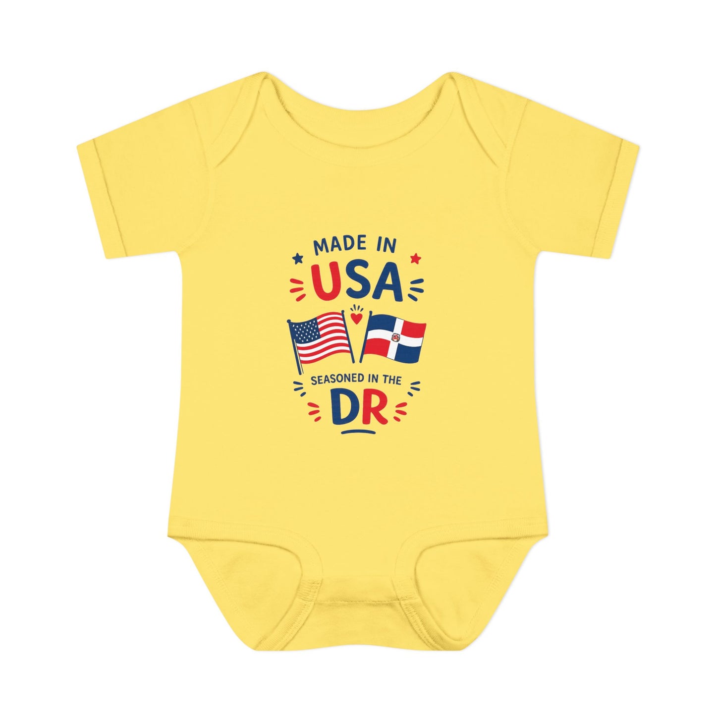 Dominican Baby Onesie | Made in USA Seasoned in Dominican Republic Bodysuit | Dominican Baby Gift