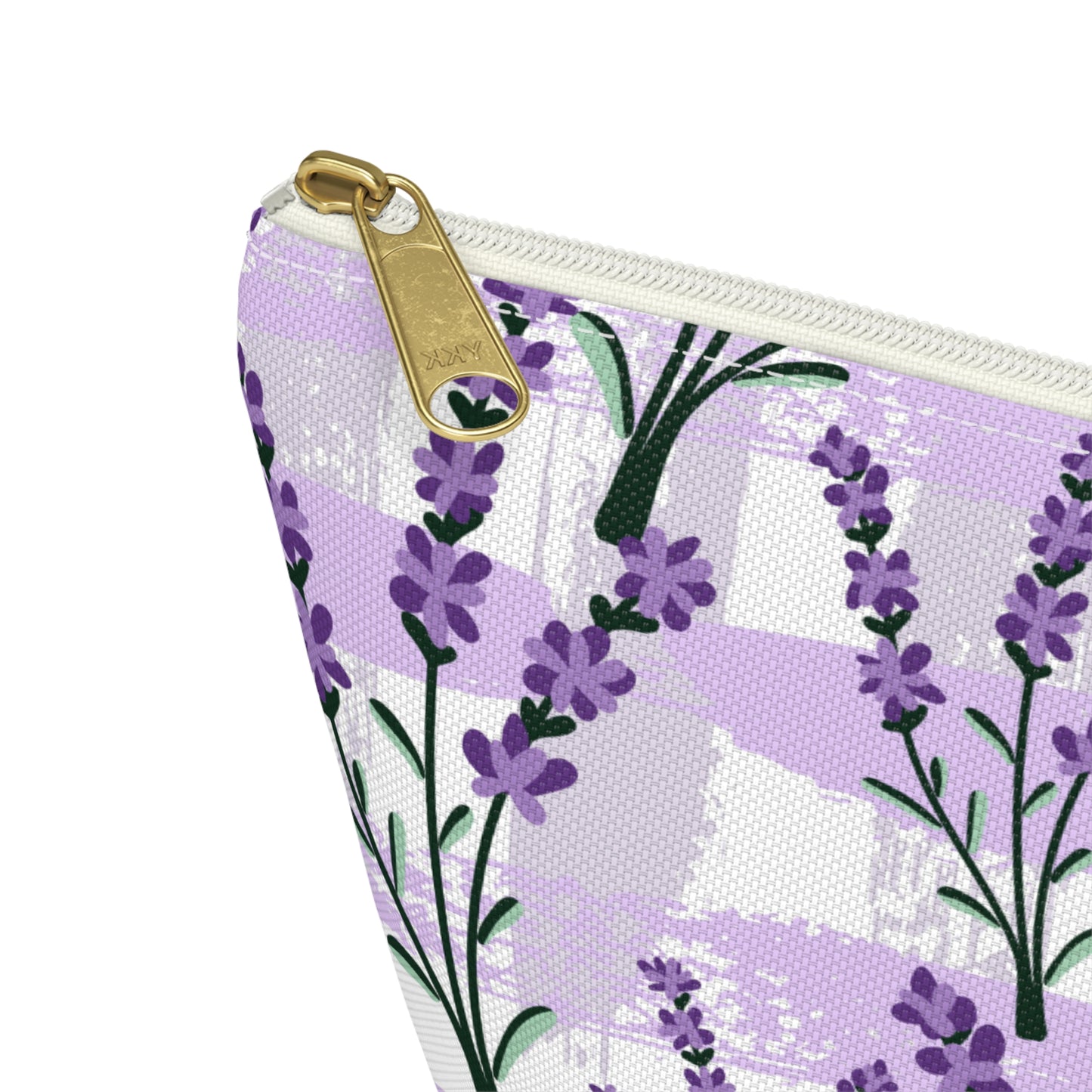 Lavender Cosmetic Pouch |  Zipper Makeup Bag