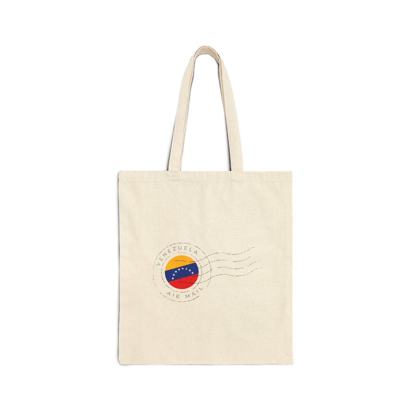 Venezuela Vintage Postage Stamp Canvas Tote Bag | Eco-Friendly Reusable Shopping Bag