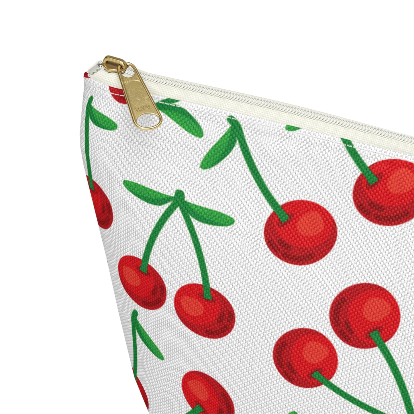 Cherry Pattern Cosmetic Pouch |  Zipper Makeup Bag