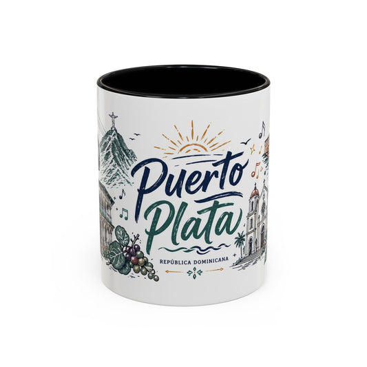 Puerto Plata Dominican Republic Mug – Illustrated Dominican Coffee Mug