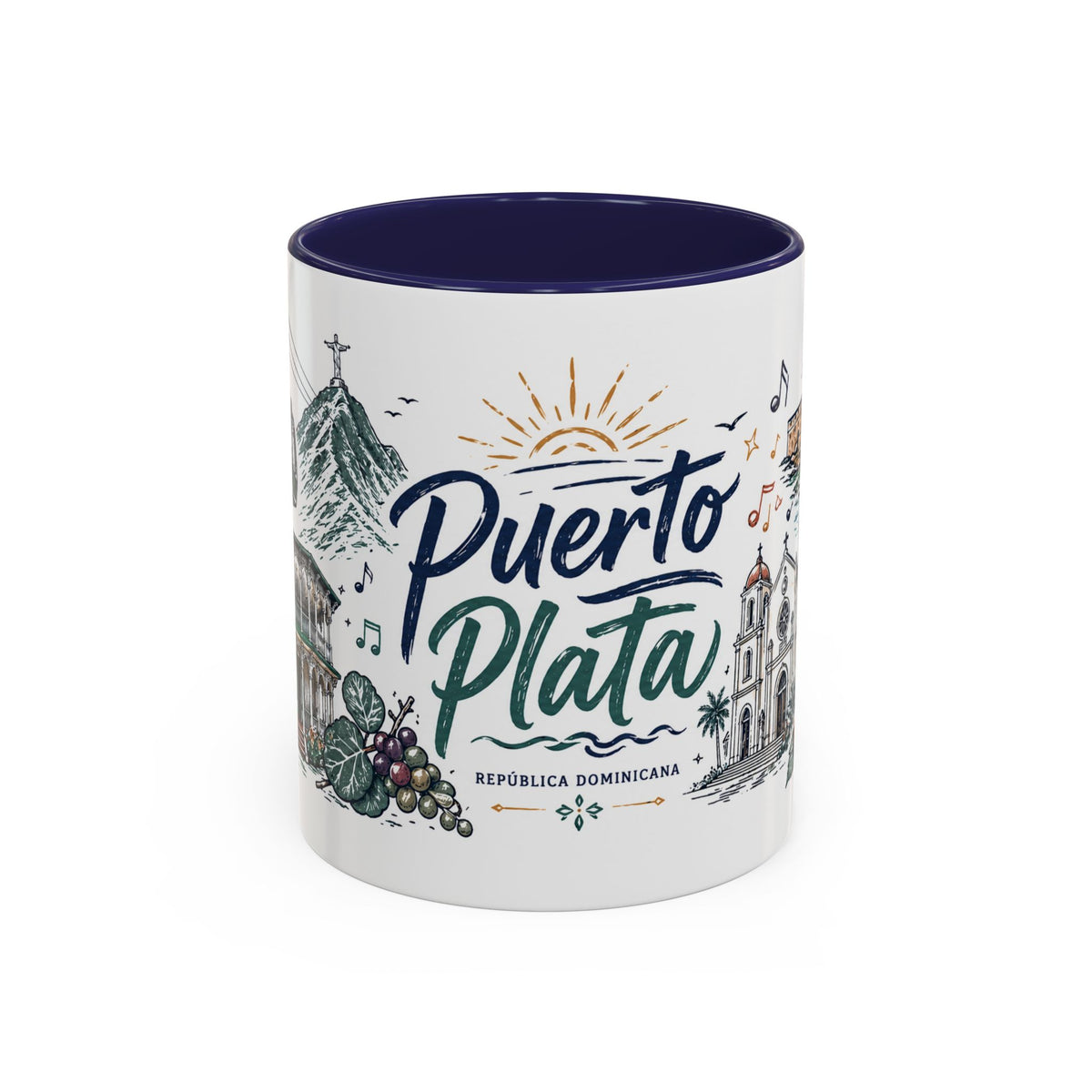 Puerto Plata Dominican Republic Mug – Illustrated Dominican Coffee Mug