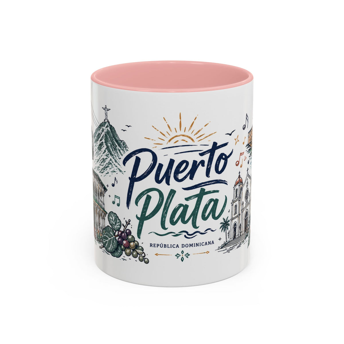 Puerto Plata Dominican Republic Mug – Illustrated Dominican Coffee Mug