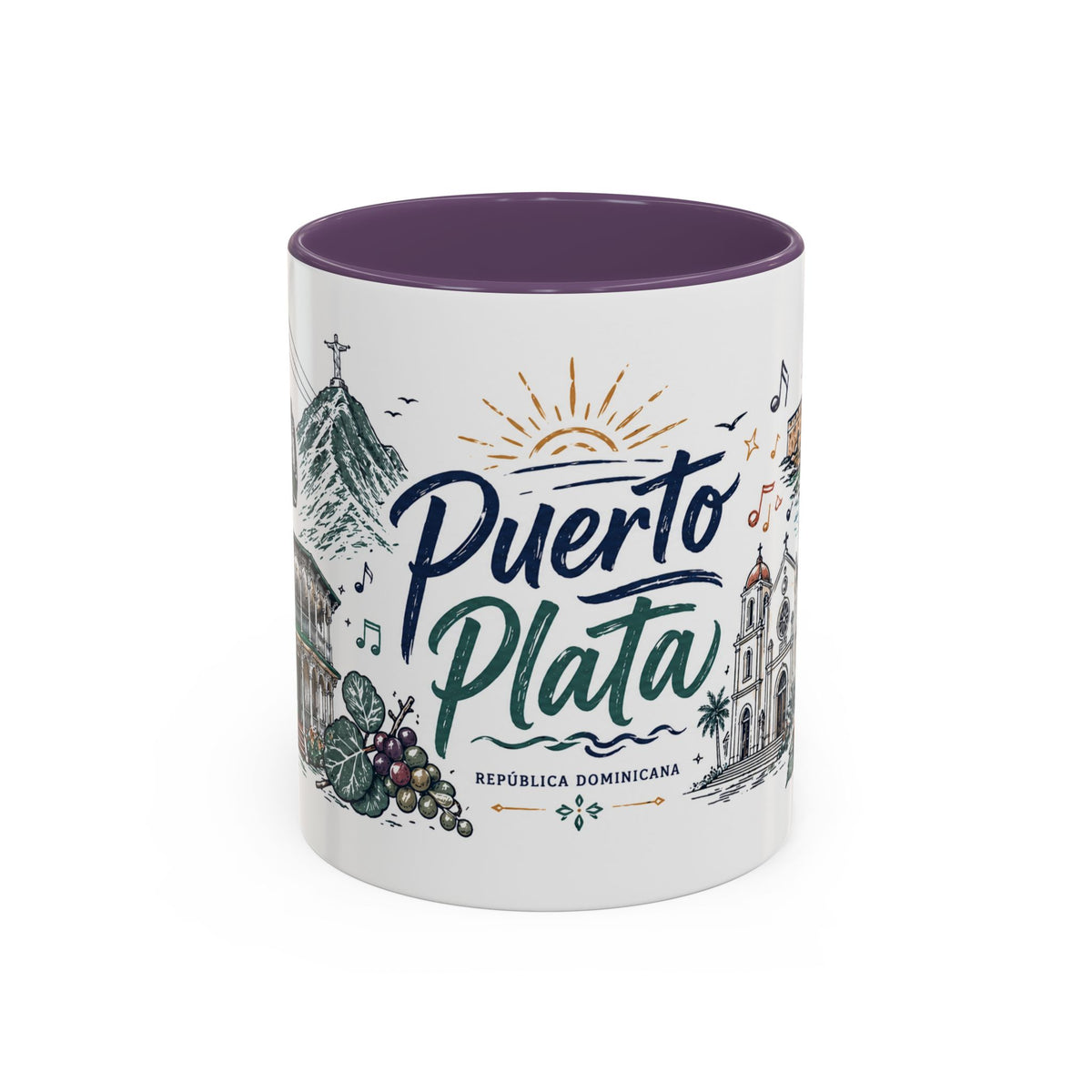 Puerto Plata Dominican Republic Mug – Illustrated Dominican Coffee Mug