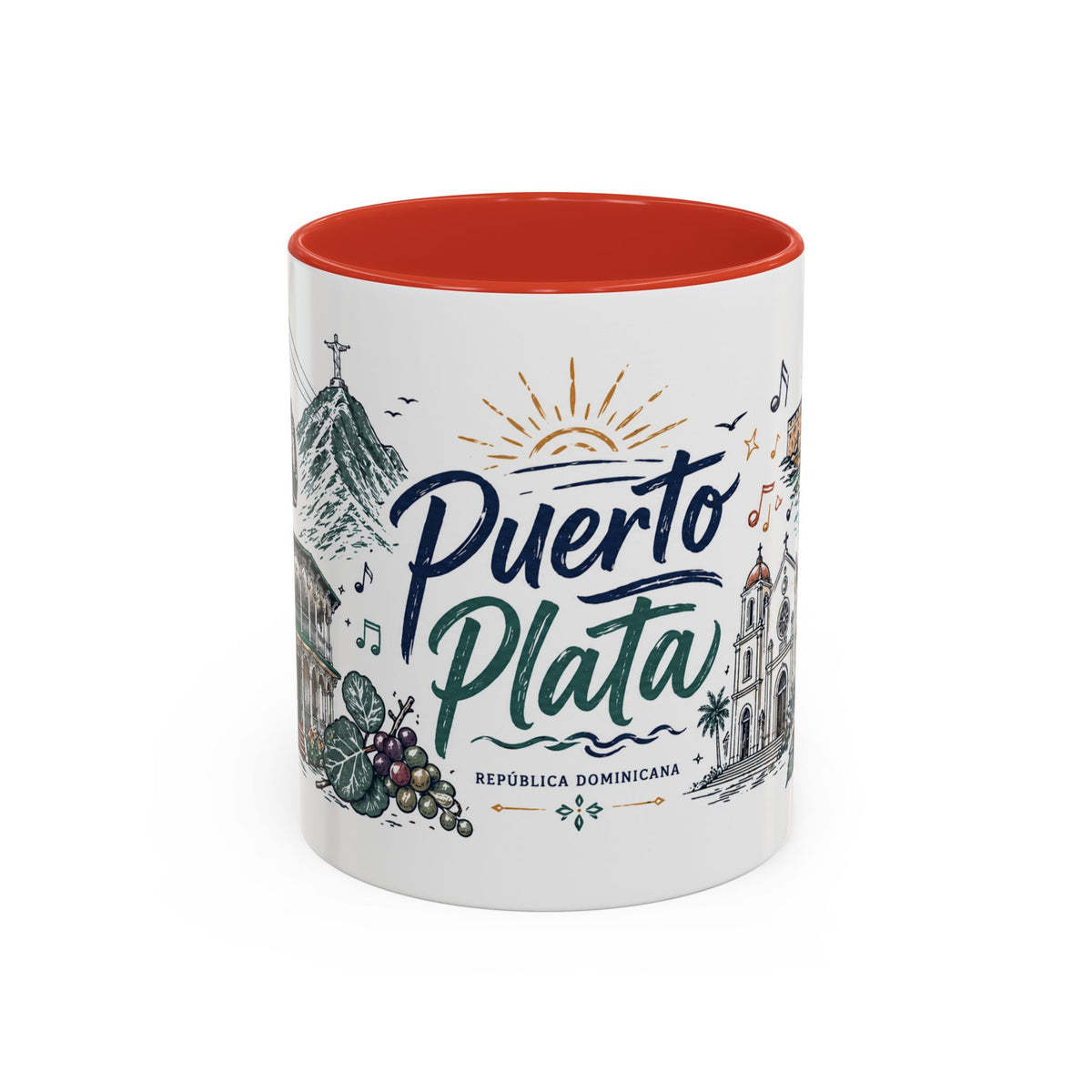 Puerto Plata Dominican Republic Mug – Illustrated Dominican Coffee Mug