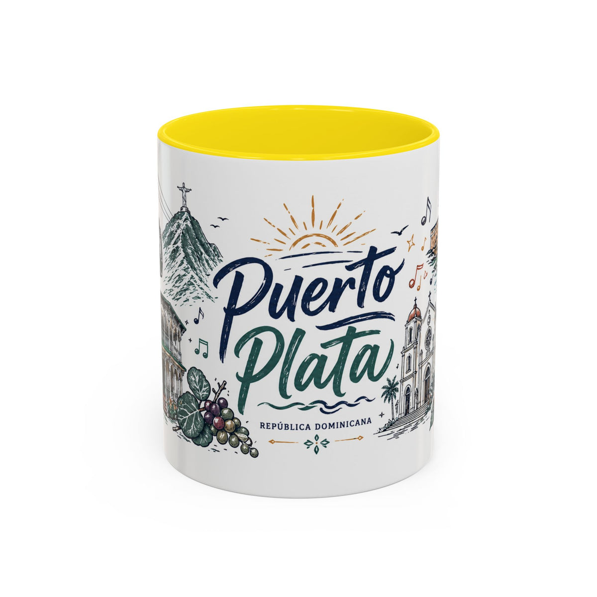 Puerto Plata Dominican Republic Mug – Illustrated Dominican Coffee Mug